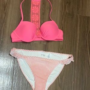 New pink aerie swimsuit/ bikini 32B/ medium